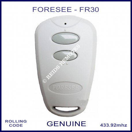 Foresee FR30 2 button grey garage door remote control