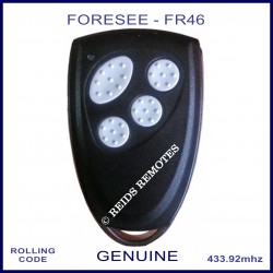 Foresee FR46 4 white button black garage and gate remote