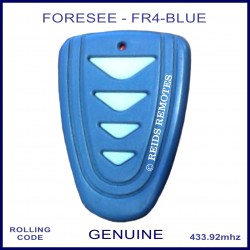 Foresee FR4 4 white button blue garage and gate remote