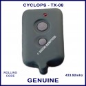 Cyclops TX-08 2 grey button grey car alarm remote