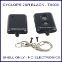 Cyclops TX-003 replacement 2 grey button shell only