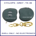 Cyclops TX-06 kidney shape remote replacement shell only