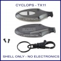 Cyclops TX-11 black remote replacement shell only