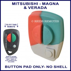 Mitsubishi Magna & Verada 3 button remote BUTTON PAD ONLY