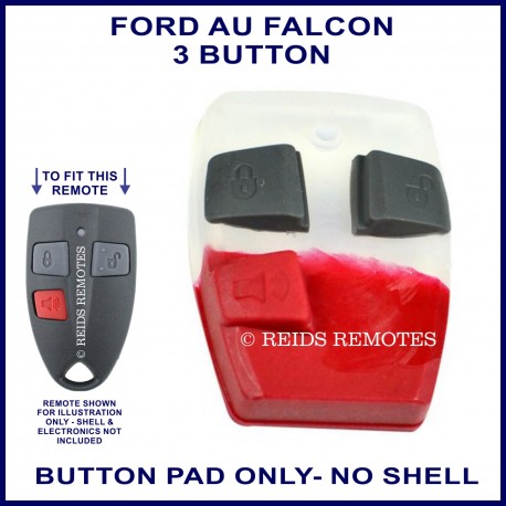 Ford AU2 & AU3 Falcon 3 button remote BUTTON PAD ONLY