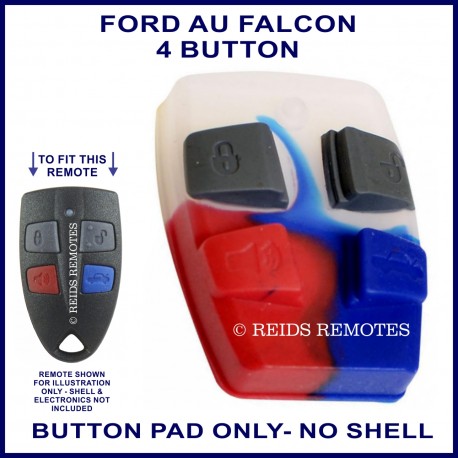 Ford AU2 & AU3 Falcon 4 button remote BUTTON PAD ONLY