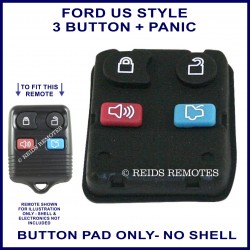 Ford Escape 4 button remote BUTTON PAD ONLY