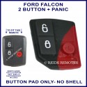 Ford Falcon BA BF 3 button remote button pad only