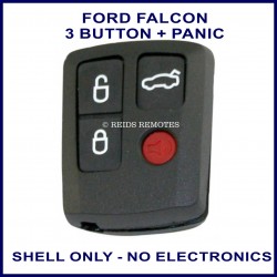 Ford Falcon BA BF 4 button remote replacement SHELL ONLY