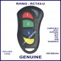 Rhino RCTX4 red, green, blue & yellow button alarm remote