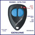 Rhino GTS-TX 2 blue button RED LED home security and car alarm remote