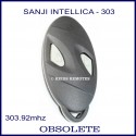 Sanji Intellica 303mhz 2 grey button oval black car alarm remote