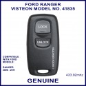 Ford Ranger 2006 - 2011, 2 button genuine remote control Visteon 41835