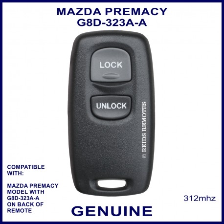 Mazda Premacy G8D-323A-A, 2 button genuine remote control