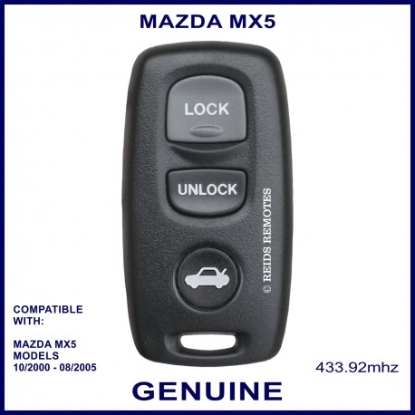 Mazda MX5, 2000 - 2005 3 button genuine remote control