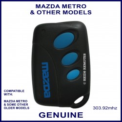 Mazda obsolete 3 blue button black remote control