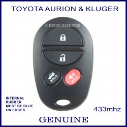 Toyota Aurion & Kluger 4 button genuine remote control