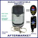 Suzuki compatible RMVS01T OR RMVS02T, 4 button black remote control
