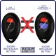 Suzuki obsolete red & black button black oval remote control