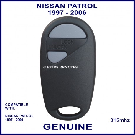 Nissan Patrol 1997 - 2006 2 grey button 315 MHz remote control