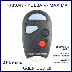 Nissan Pulsar & Maxima 4 button 315 MHz remote control