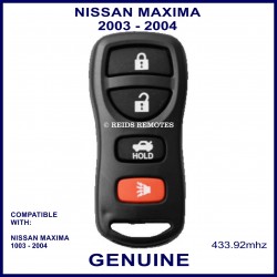 Nissan Maxima 2003 - 2004 4 button 433.9 MHz remote control