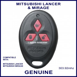 Mitsubishi Lancer & Mirage 3 red button remote