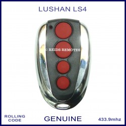Lushan LS4 4 red button chrome & black swing or sliding gate remote control