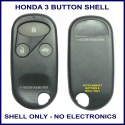 Honda 3 button remote replacement SHELL ONLY