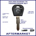 Holden Barina TK & Viva 2005 - 2011 compatible car key with transponder cloning & key cutting