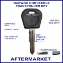 Daewoo Lanos 1997 - 2004 compatible car key with transponder cloning & key cutting