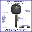 Daihatsu Charade, Copen, Feroza, Sirion & YRV car key with transponder cloning & key cutting