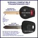 Nissan 350Z Navara Patrol Maxima Pulsar X-Trail & more car key with transponder cloning & key cutting