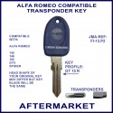 Alfa Romeo 145 - 146 - 155 - GTV & Spider key with transponder cloning & key cutting