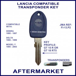Lancia Debra - Delta & model Y car key with transponder cloning & key cutting