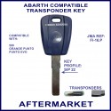 Abarth 500, Grande Punto & Punto Evo car key with transponder cloning & key cutting