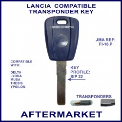 Lancia Delta Lybra Musa Thesis & Ypsilon key - transponder cloning & key cutting
