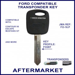Ford Escape Contour V6 & Mustang GT car key with cutting & transponder cloning