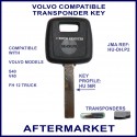 Volvo S40 and V40 compatible transponder car key cut & cloned