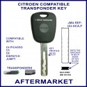 Citroen C4 Picasso C5 C8 Dispatch & Jumpy transponder car key cut & cloned