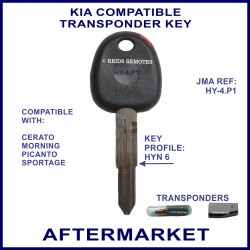 Kia Cerato Morning Picanto & Sportage car key with transponder cloning & key cutting