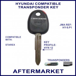 Hyundai Starex compatible car key with transponder cloning & key cutting
