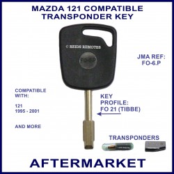Mazda 121 - 1995-2001 models, compatible car key cut & transponder cloned