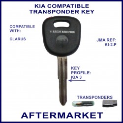Kia Clarus 1998 - 2001 car key with transponder cloning & key cutting