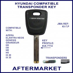 Hyundai Genesis Grandeur I20 I30 I40 I45 & IX35 car key with transponder cloning & key cutting