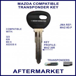 Mazda 323 626 MX6 & Xedos 6 compatible car key cut & transponder cloned