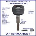 Mitsubishi 380 Colt Lancer Mirage Outlander compatible car key MIT-8D.P1 cut & transponder cloned