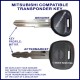 Mitsubishi 380 Colt Lancer Mirage Outlander compatible car key MIT-8D.P1 cut & transponder cloned