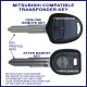 Mitsubishi Challenger Pajero Space Wagon Triton compatible car key MIT-12.P2 cut & transponder cloned