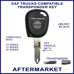DAF CF LF & XF series trucks compatible truck key NE-38.P4 cut & transponder cloned